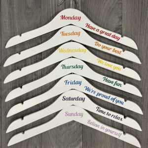 Personalised Days of the Week Hangers