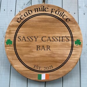 Personalised Wooden Home Bar Sign